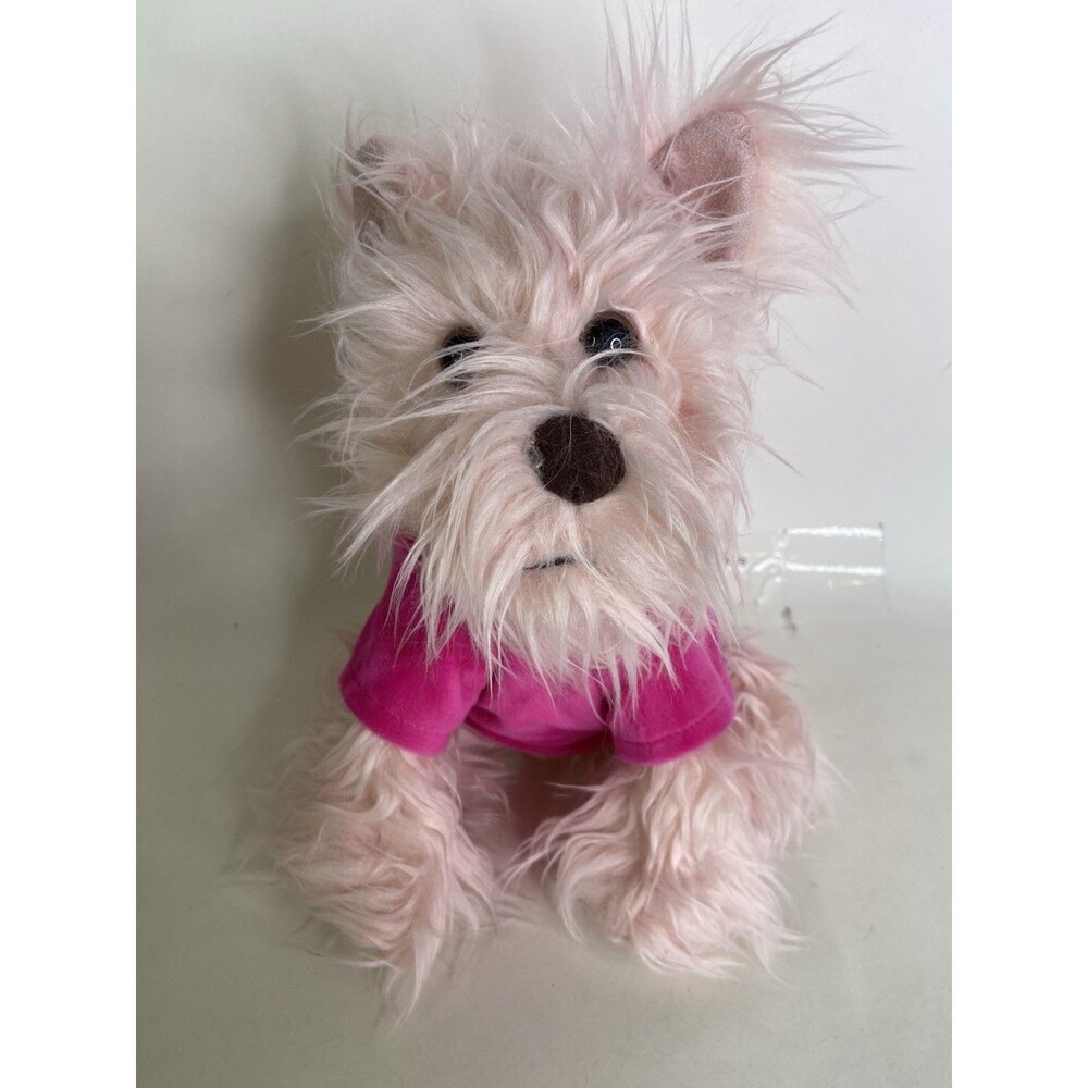 Juicy Couture Pink Scottie Dog Puppy with Viva La Juicy HOODIE Plush Stuffed Toy